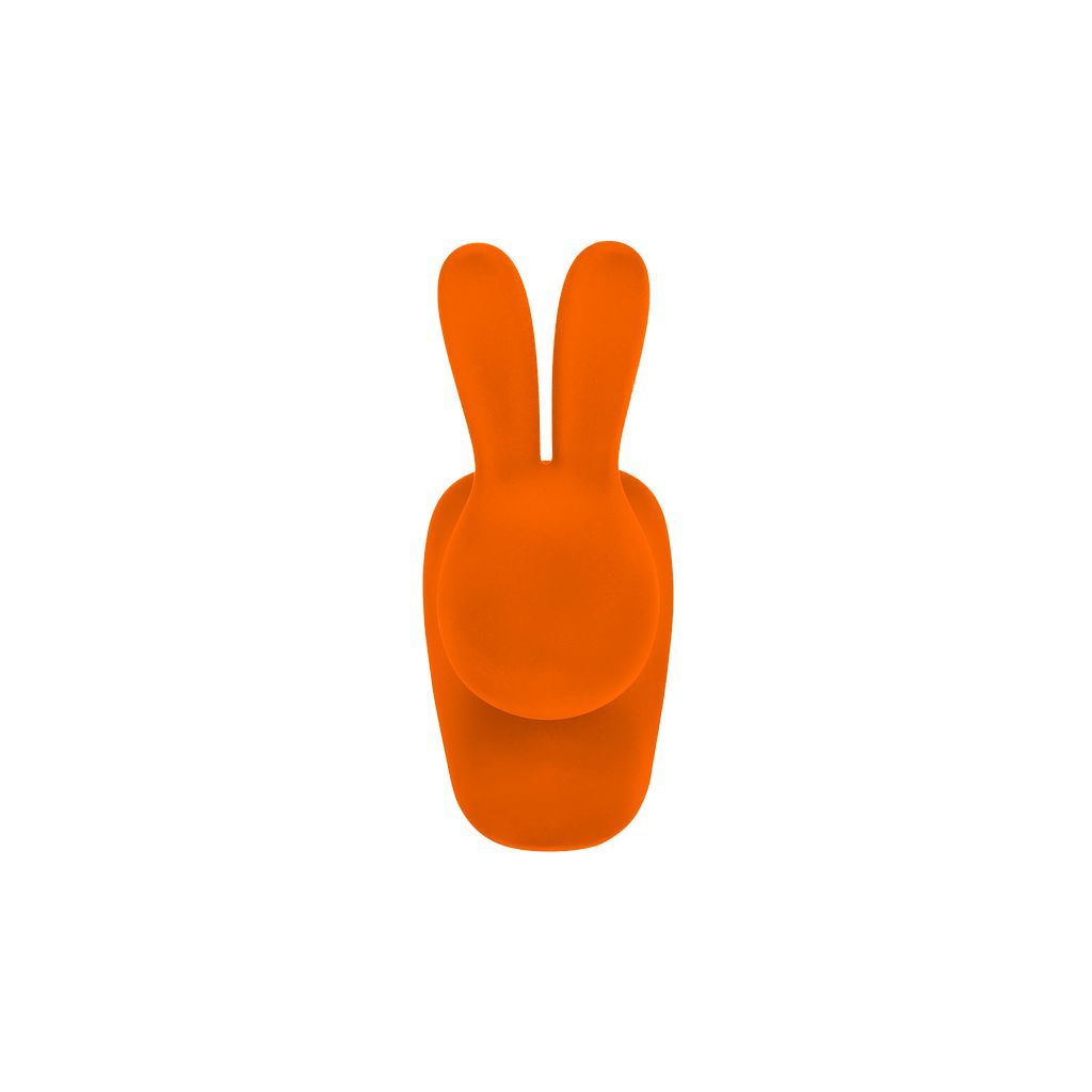 Qeeboo Baby kaninstol sammet finish, orange