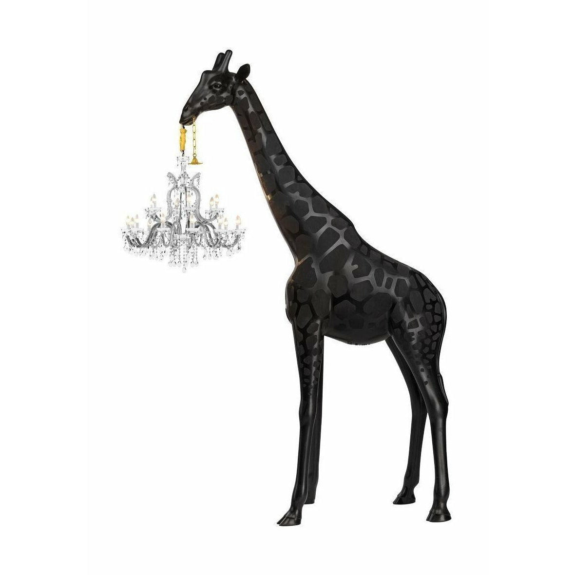 Qeeboo Giraffe in Love Gulvlampe H 4m, Sort