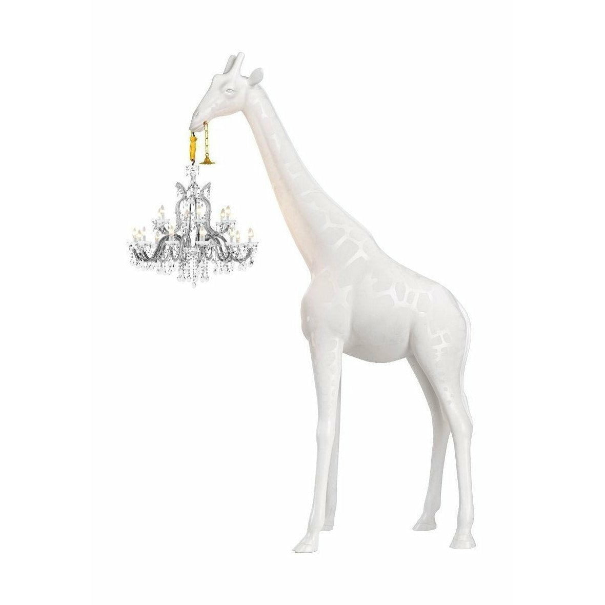 Qeeboo Giraffe in Love Gulvlampe H 4m, Hvid