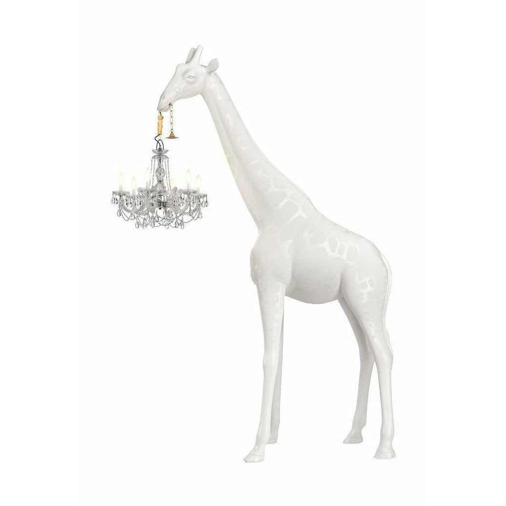 Qeeboo Giraffe in Love Outdoor Gulvlampe H 2.65m, Hvid