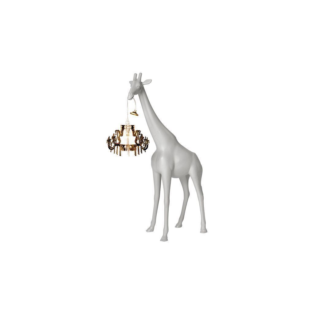 Qeeboo Giraffe in Love Gulvlampe XS H 1m, Cold Sand