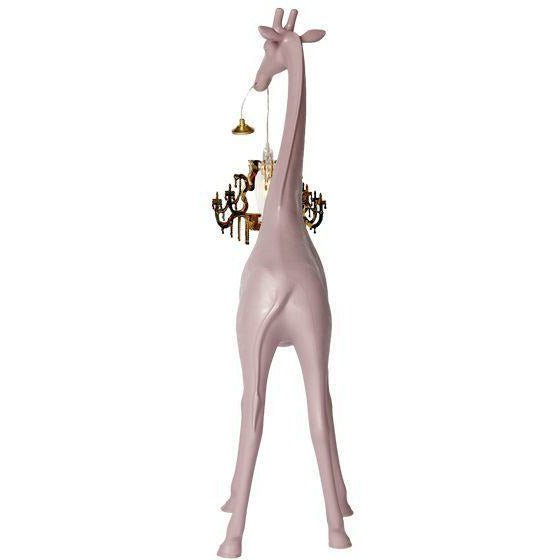 Qeeboo Giraffe in Love Gulvlampe XS H 1m, Dusty Rose
