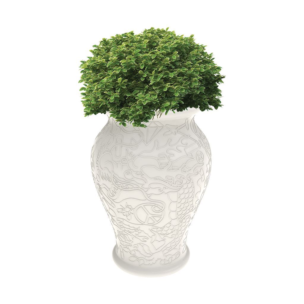 Qeeboo Ming Plant Potting/Champagne Cooler by Studio Job, White