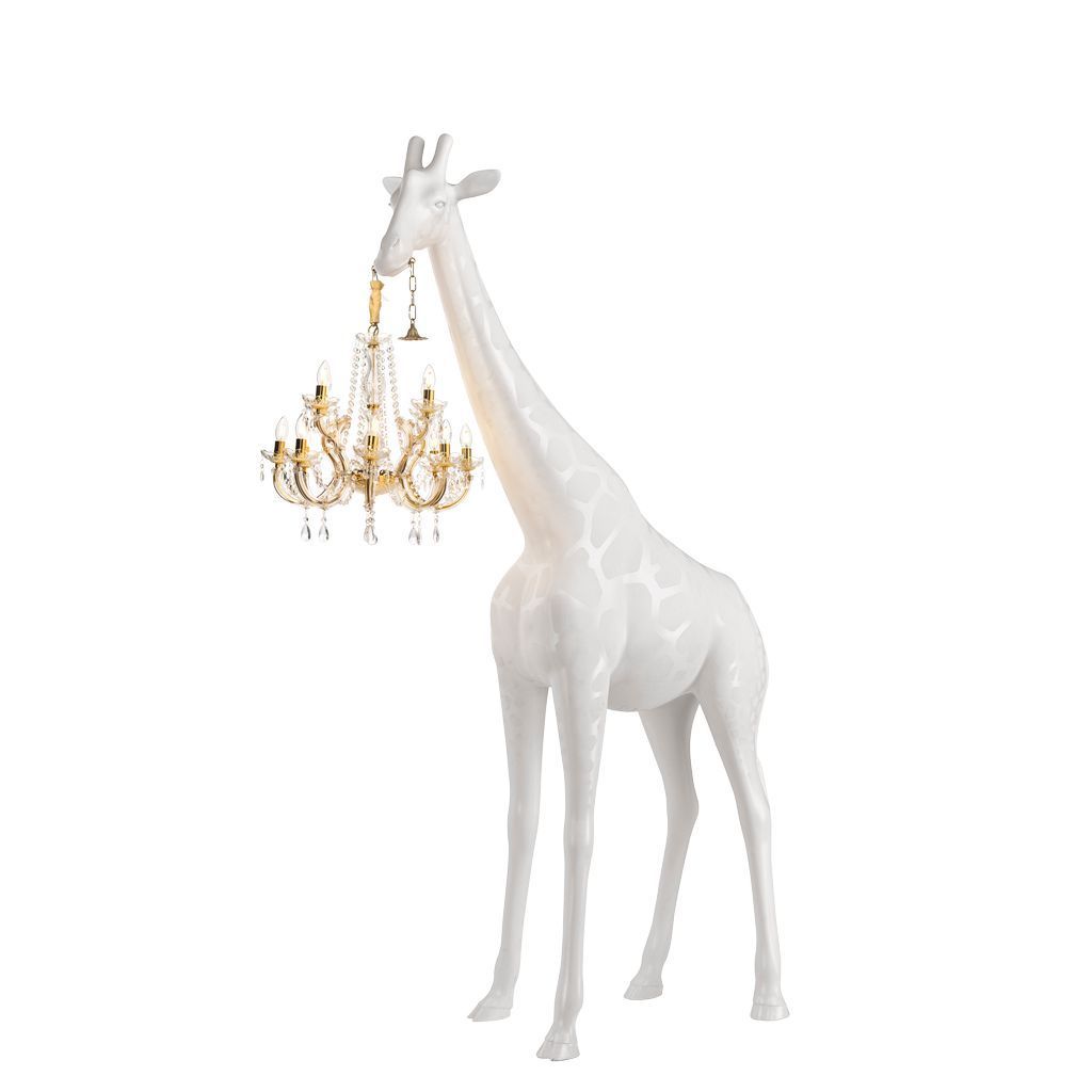 Qeeboo New Giraffe in Love Gulvlampe M H 2.65m, Hvid