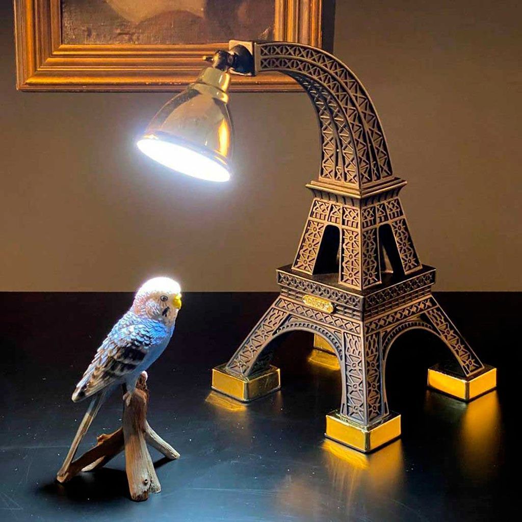 Qeeboo Paris bordslampa efter studiojobb xs, svart