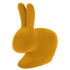 Qeeboo Rabbit Book Support med Velvet XS, Dark Gold