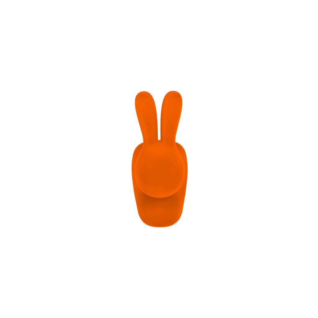 Qeeboo Rabbit Book Support med Velvet XS, Orange