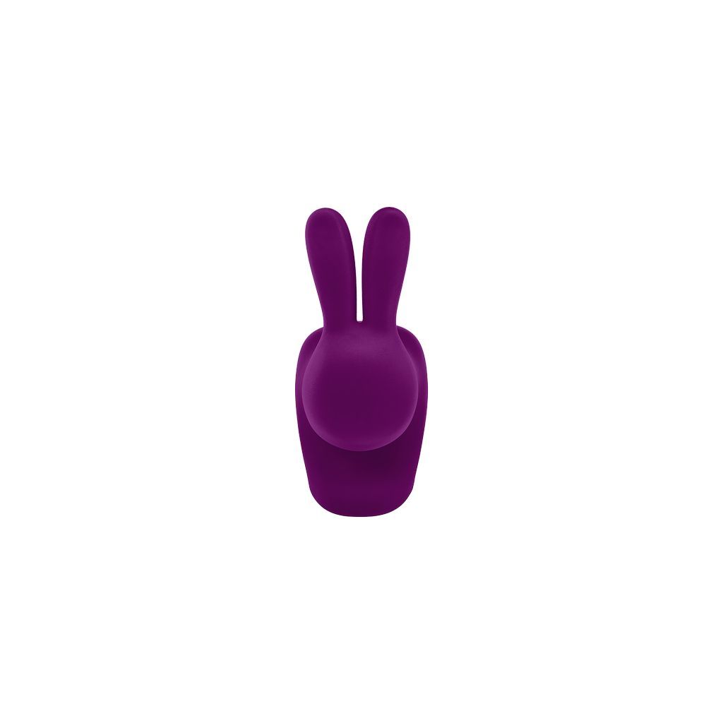 Qeeboo Rabbit Book Support med Velvet XS, Violet