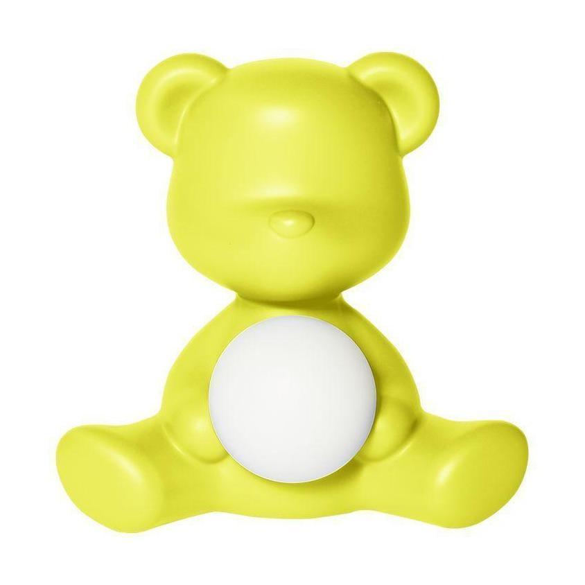 Qeeboo Teddy Girl laddningsbar LED -bordslampa, lime