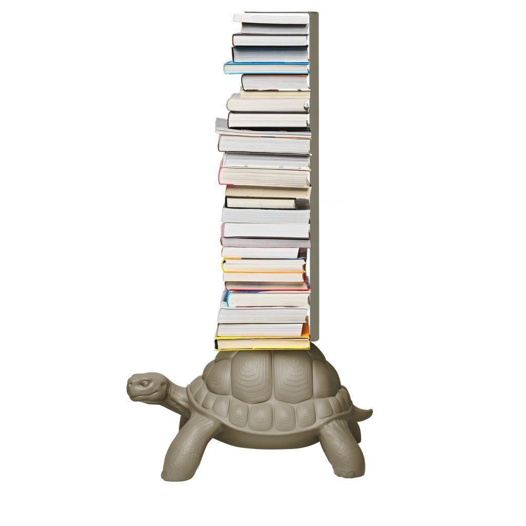 Qeeboo Turtle bär bokhylla, grå