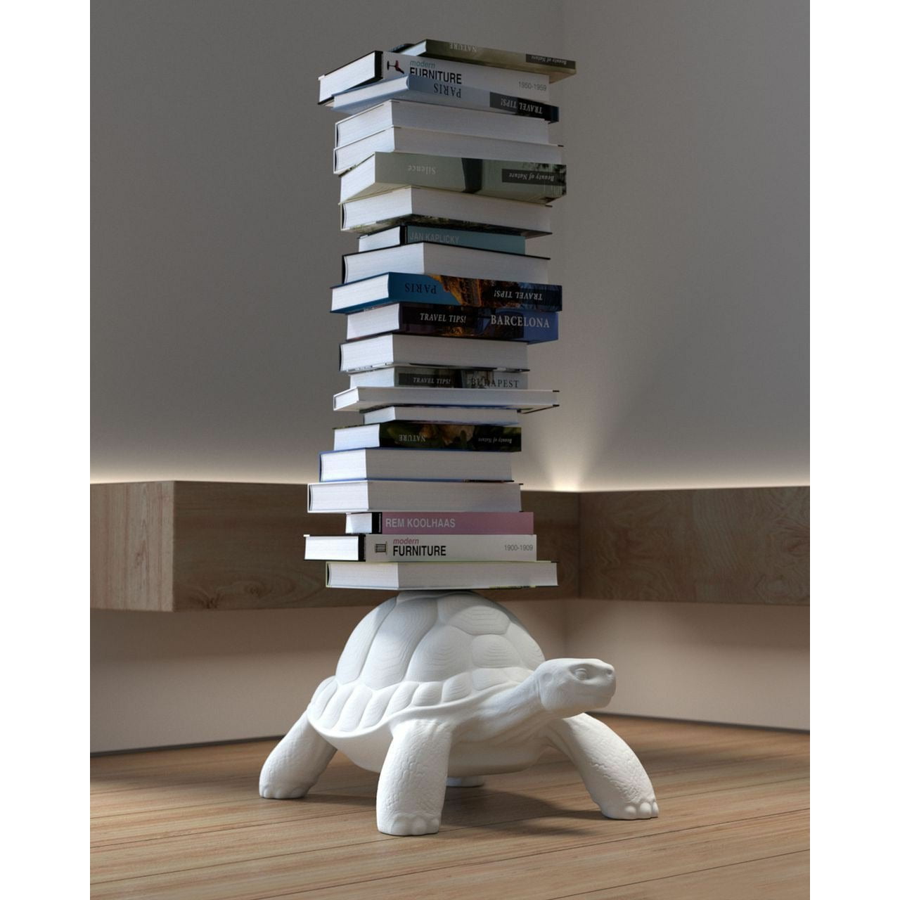 Qeeboo Turtle Carry Shelf, White