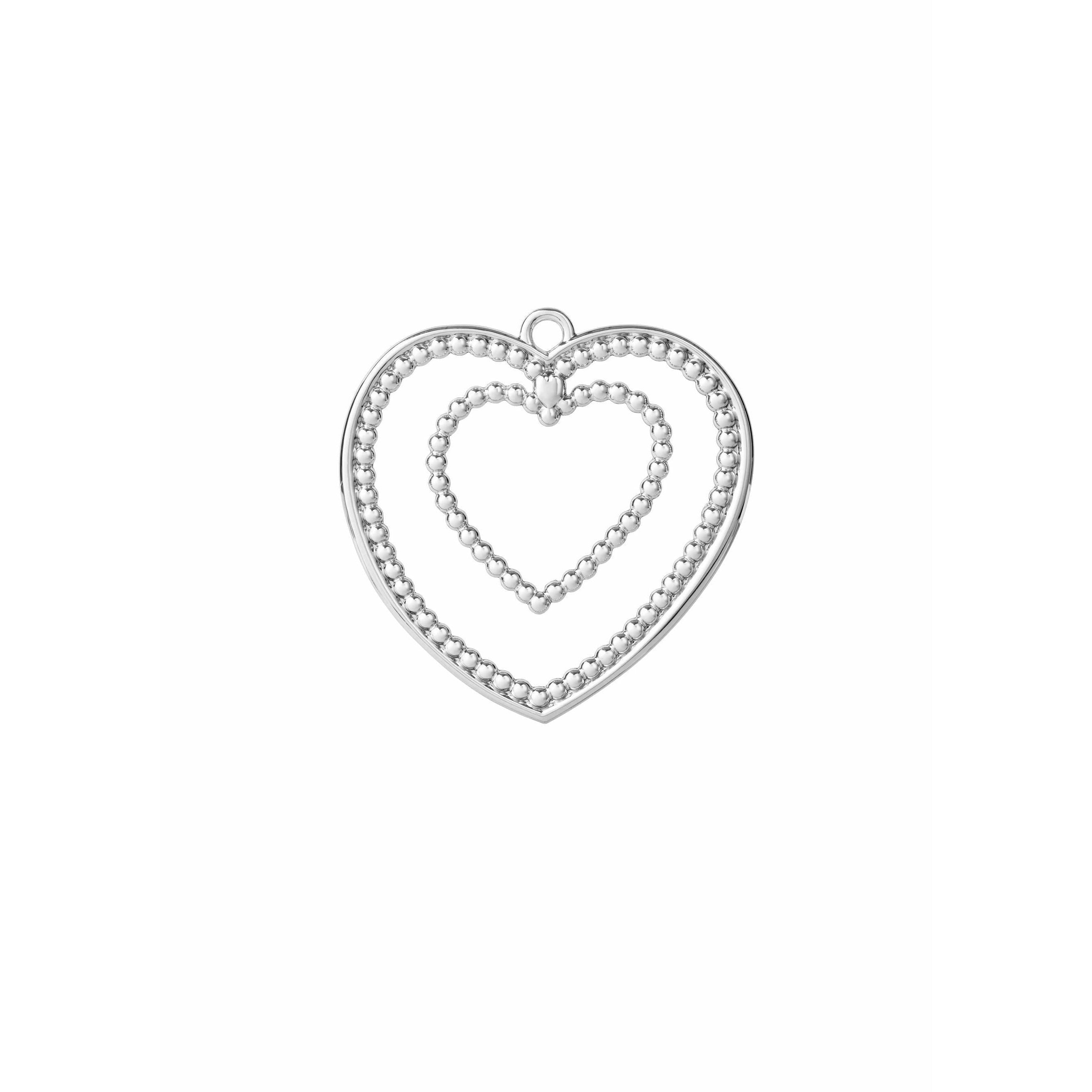Rosendahl Karen Blixen Ball Heart h 7cm, silver silated