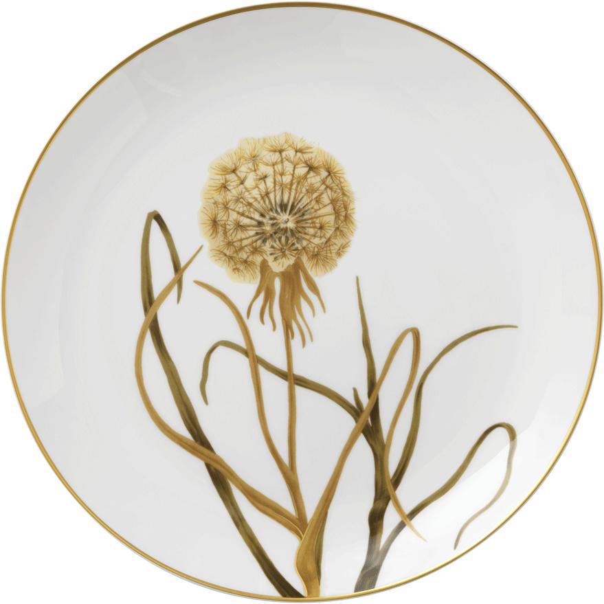 Royal Copenhagen Flora Plate Dandelion, 27 cm