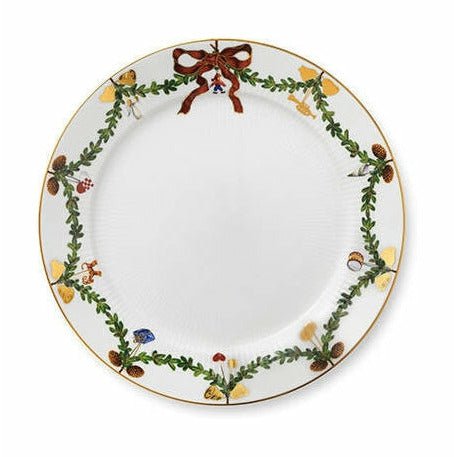Royal Copenhagen Star Rifled Christmas Plate, 27 cm