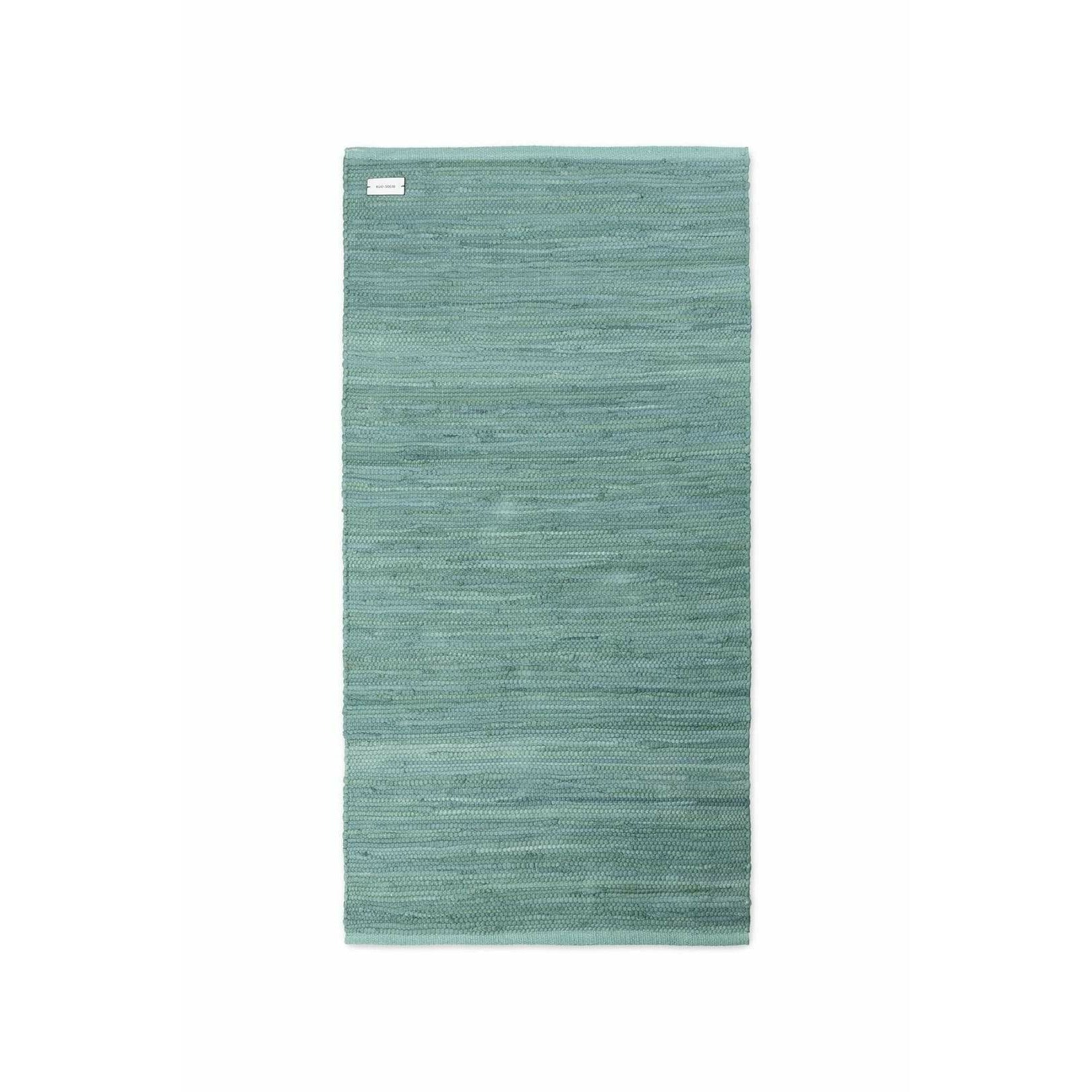 Rug Solid Cotton Tæppe Dusty Jade, 75 x 200 cm