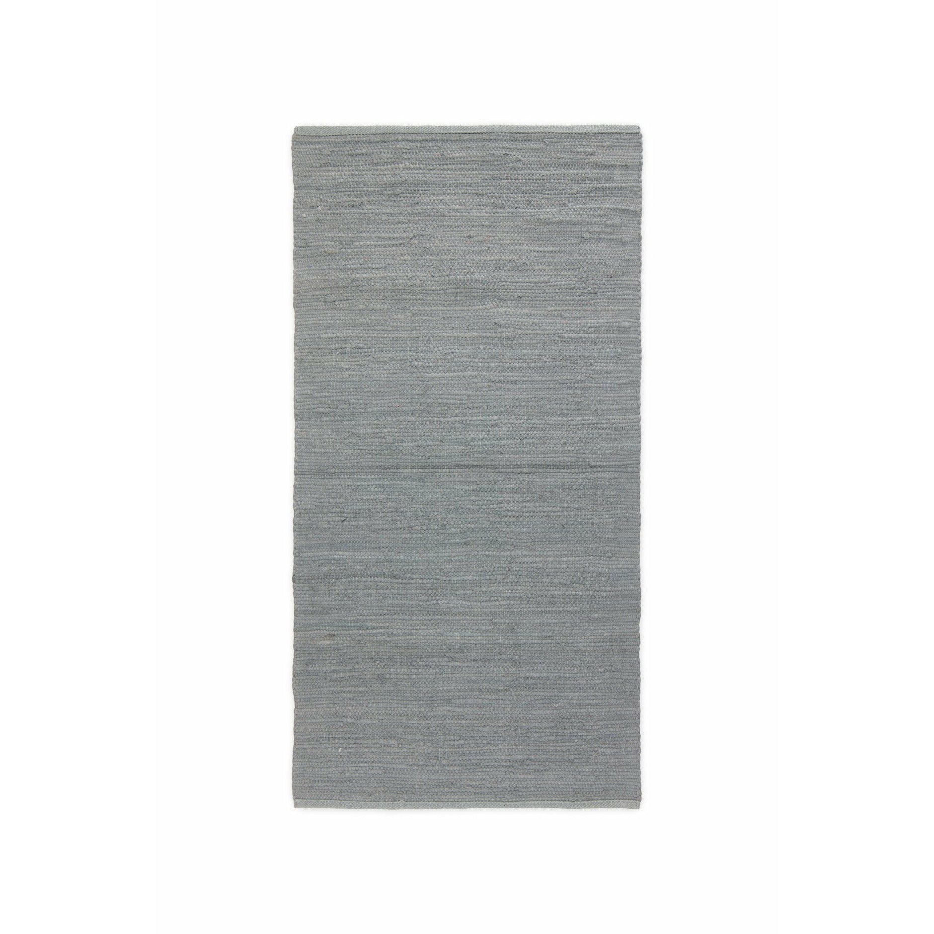 Rug Solid Bomullsmattan ljusgrå, 75 x 300 cm