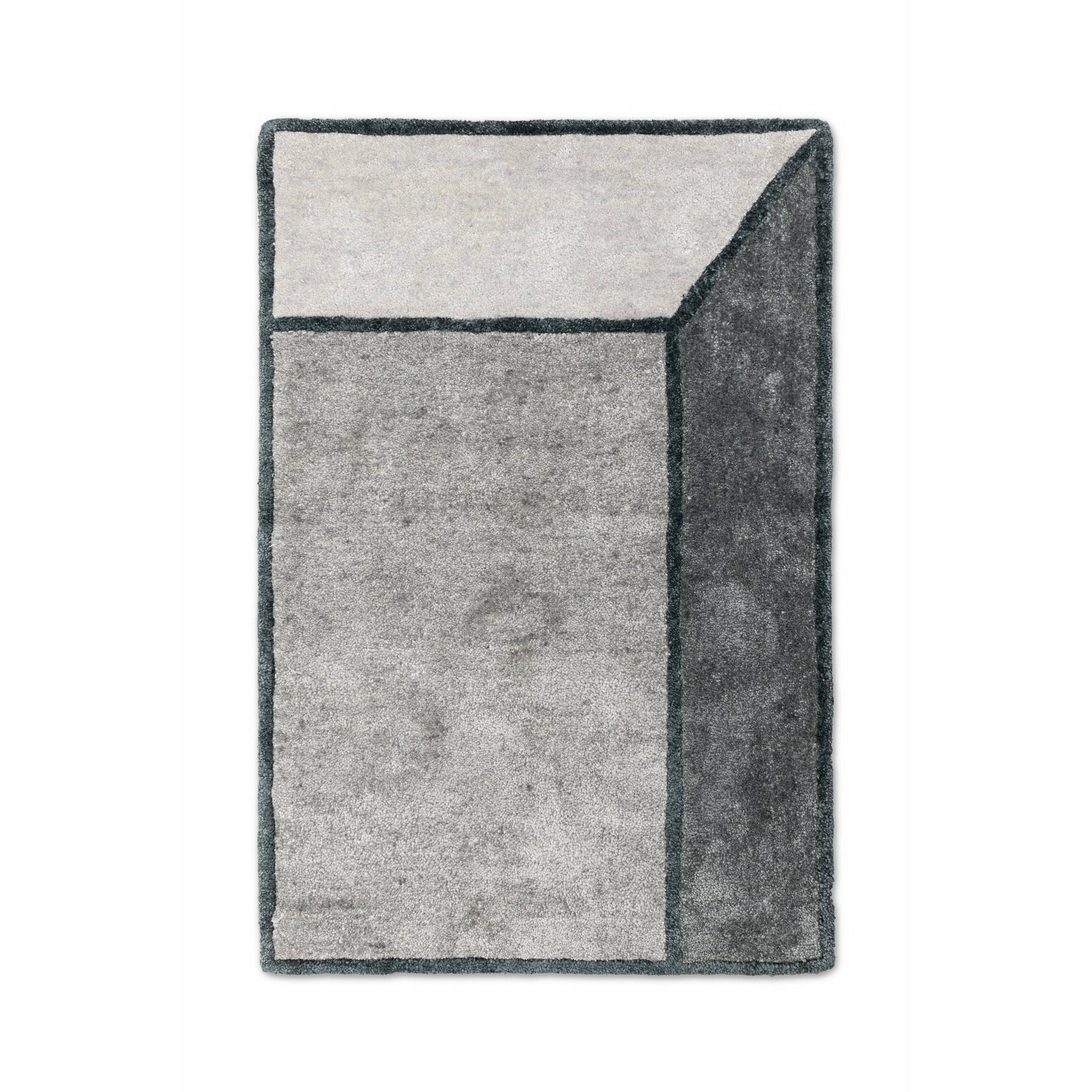 Rug Solid Illusion Tæppe Grey, 140 x 200 cm