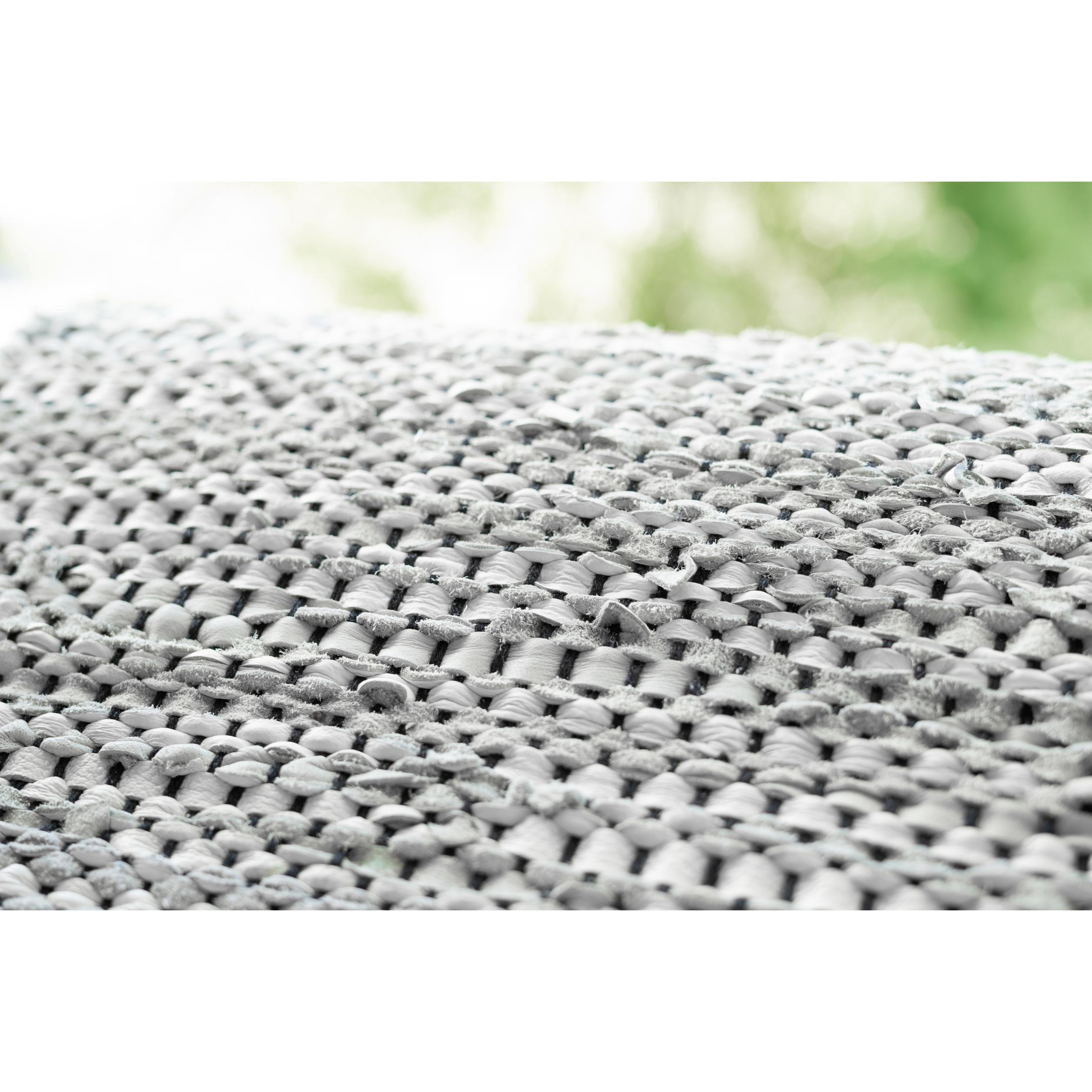 Rug Solid Lädermatta ljusgrå, 75 x 200 cm