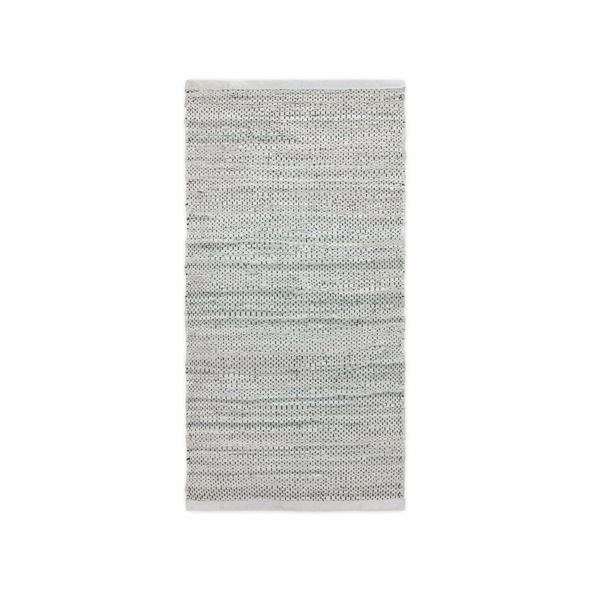 Rug Solid Lädermatta ljusgrå, 75 x 200 cm