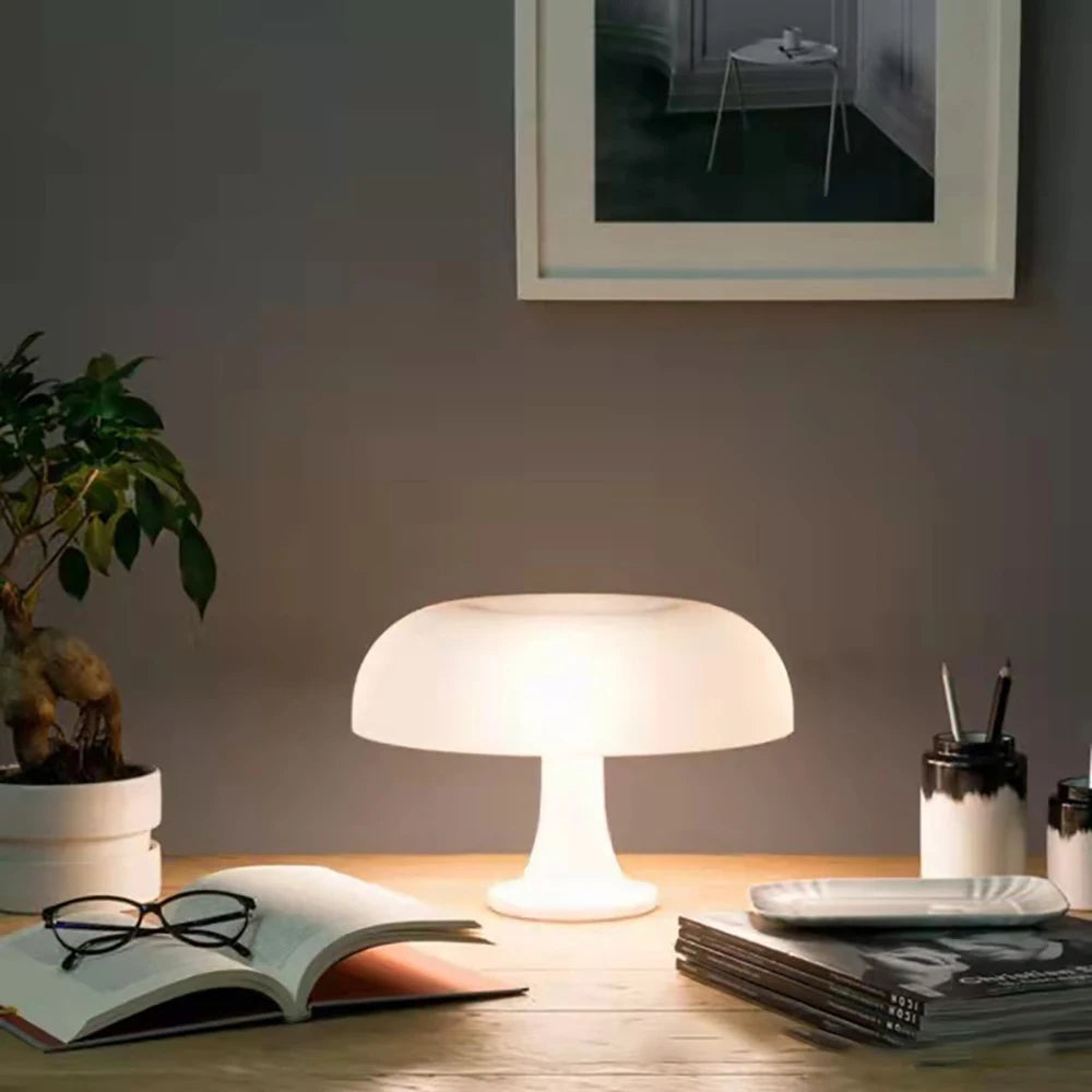 Modern Bauhaus Art Table Lamp Ancient Danish Designer Mushroom Lamp Homestay vardagsrum sovrum nattljus