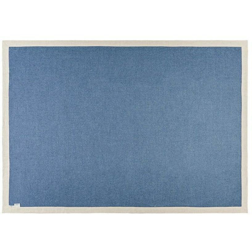 Silkeborg Uldspinderi Mendoza Plaid 130x180 cm, Denim Blue