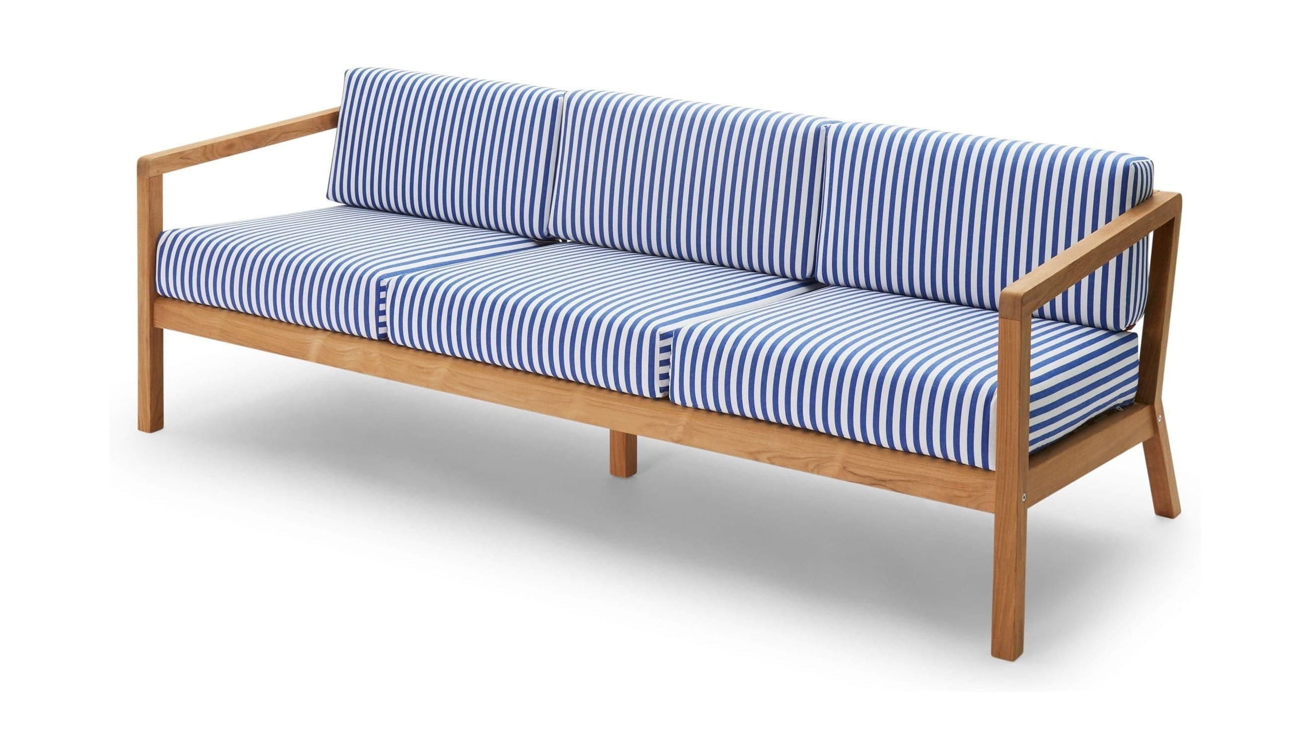 Skagerak Virklust 3-sits soffa, havsblå rand