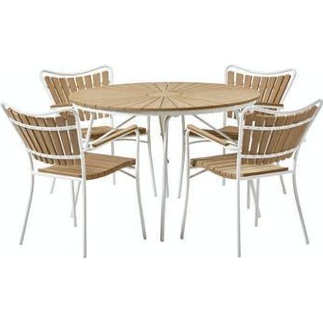 Skargaarden Kerteminde Ø110cm Garden furniture set, 1 tables incl. 4 chairs