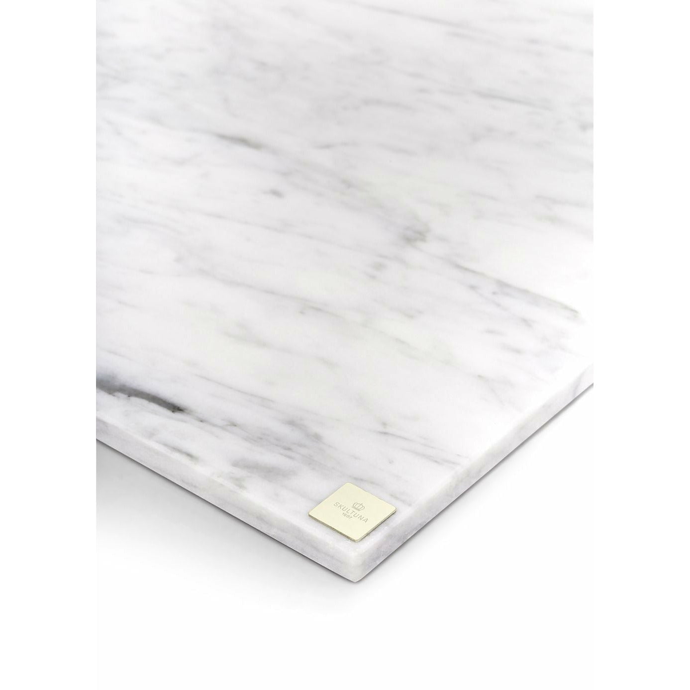 Skultuna Carrara Marble Plate med Logo, Lille
