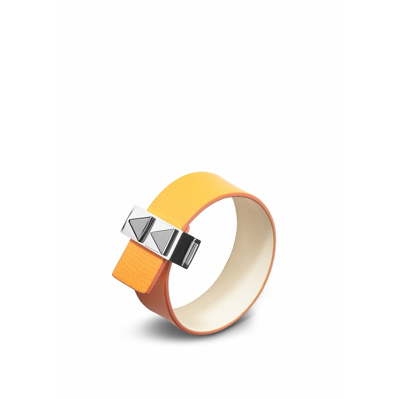 Skultuna LAPP -nitar tunna armband polerat stål 23 mm l 17 & 18 cm, orange