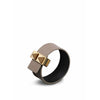 Skultuna CLASP Rift's Thin Armband Gold Plated 23 mm l 17 & 18 cm, grå