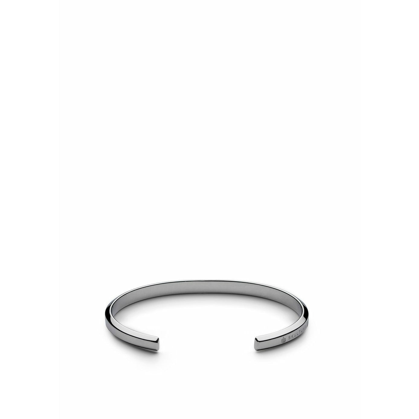 Skultuna Ikon tunn armband stort polerat stål Ø18,5 cm, silver