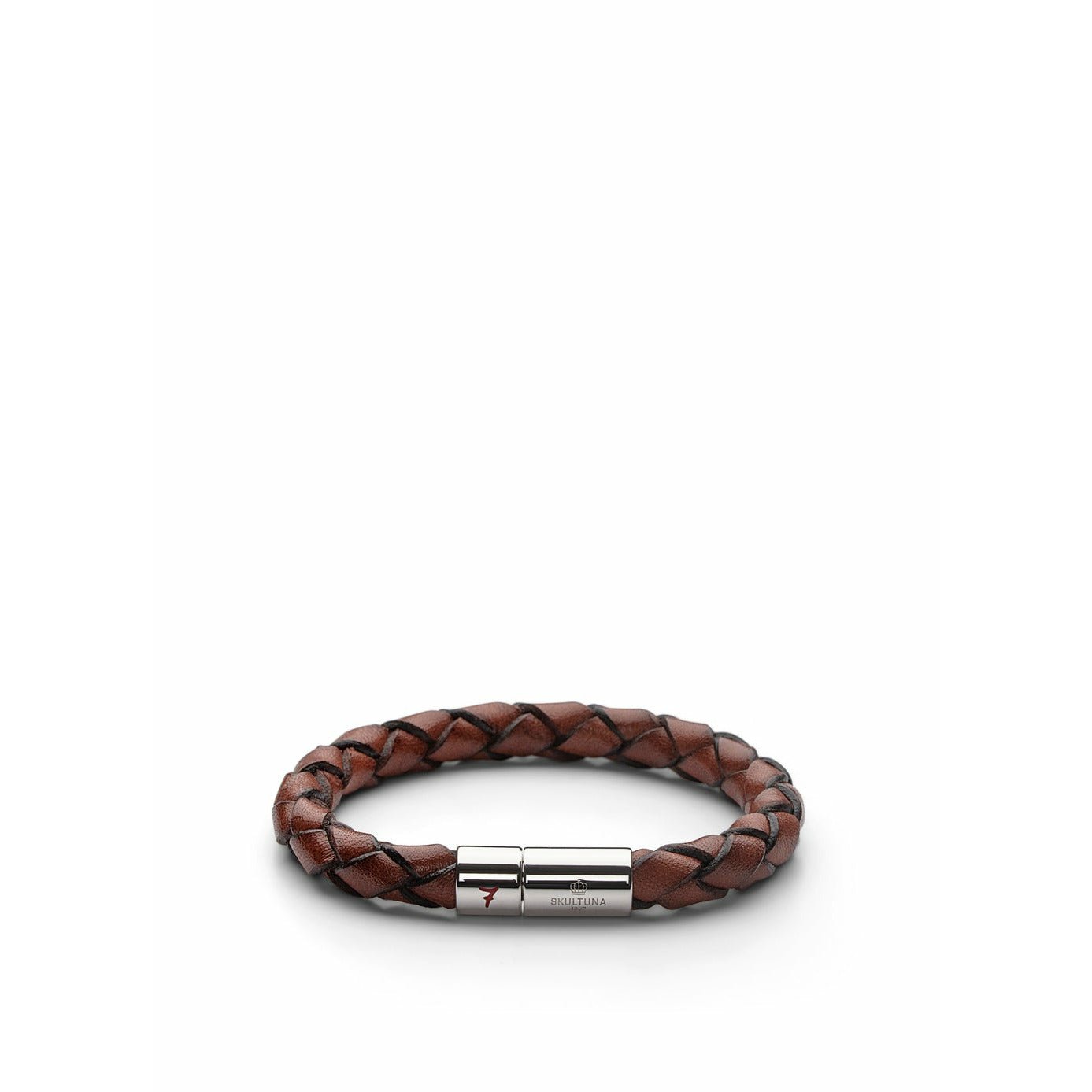 Skultuna Lino ieluzzi armband medium Ø16,5 cm, brunt
