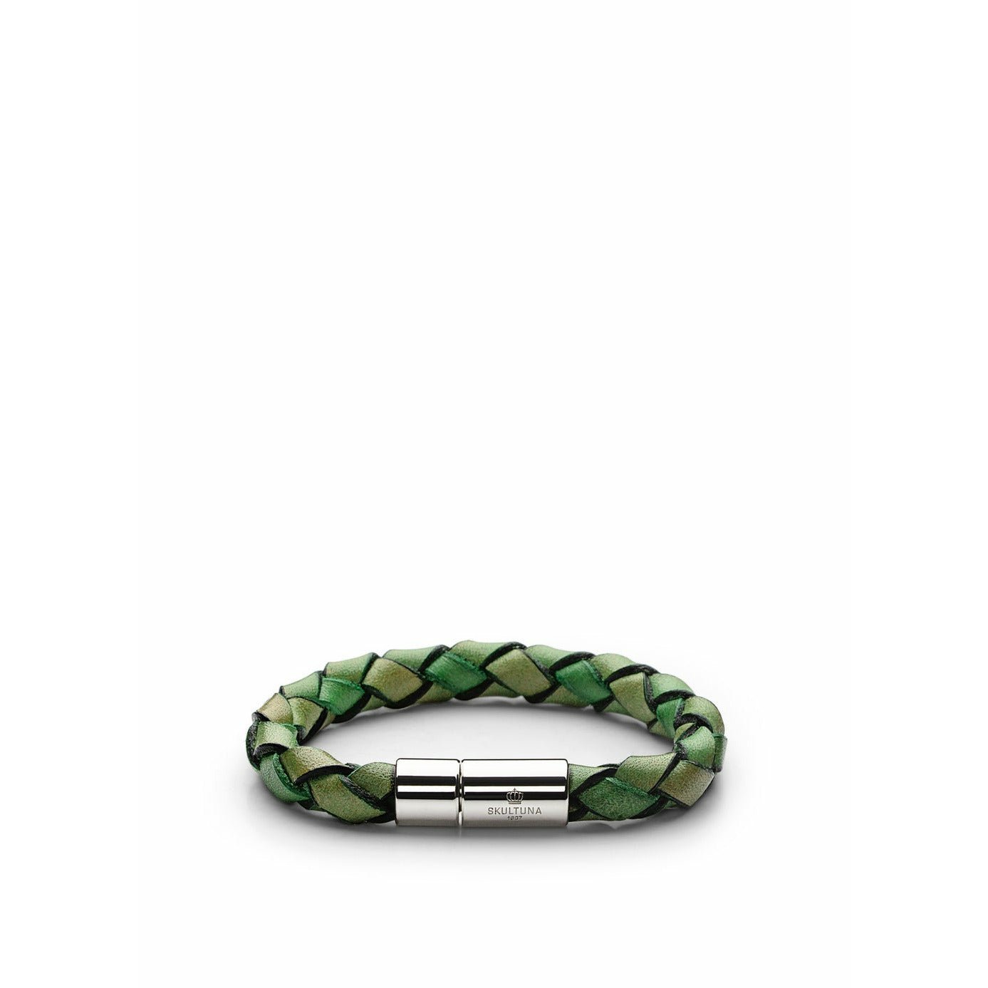 Skultuna Lino ieluzzi armband medium Ø16,5 cm, ljusgrön