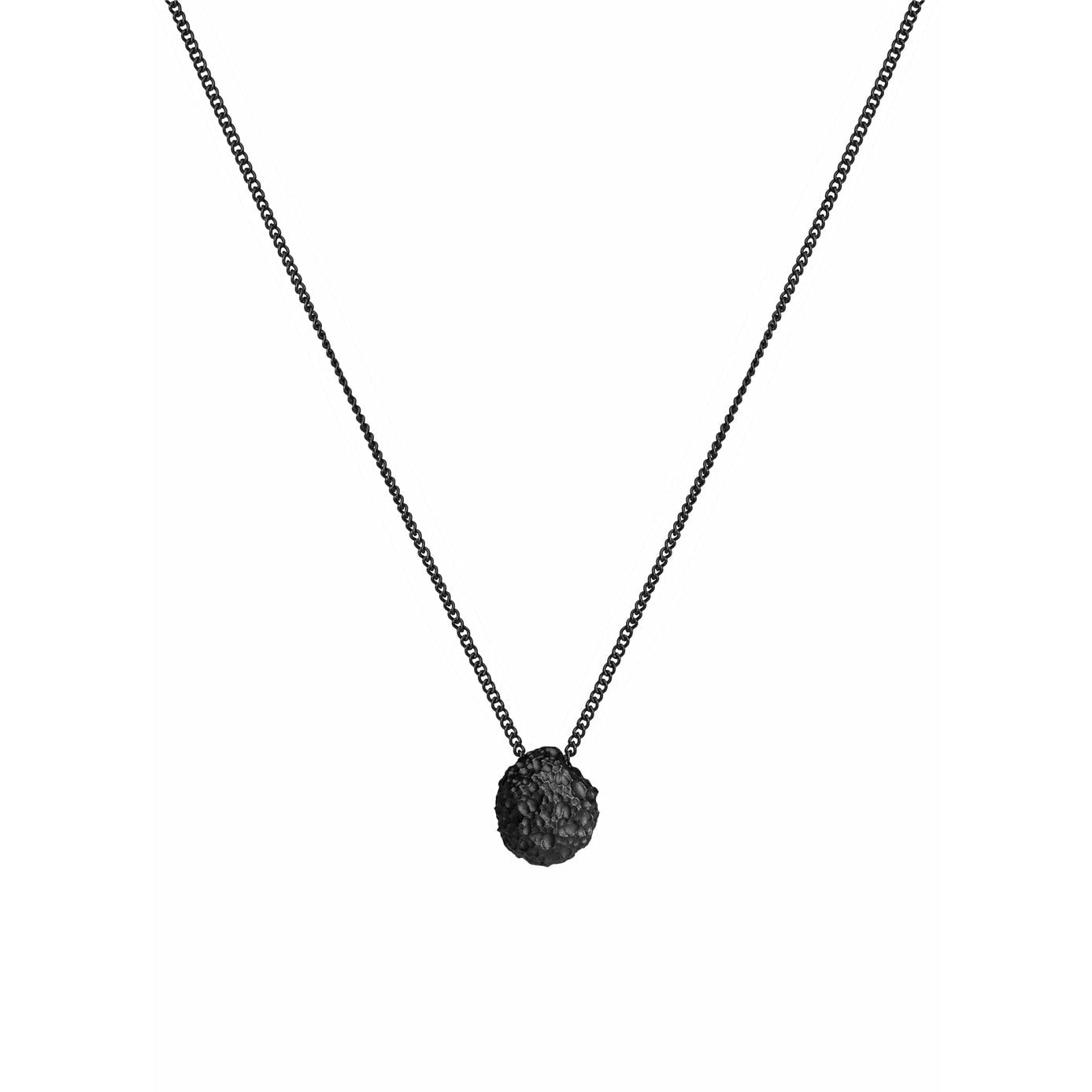 Skultuna Ogenomskinliga föremål halsband 316l stål Ø60-75 cm, titan svart