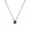 Skultuna Ogenomskinliga föremål halsband 316l stål Ø60-75 cm, titan svart
