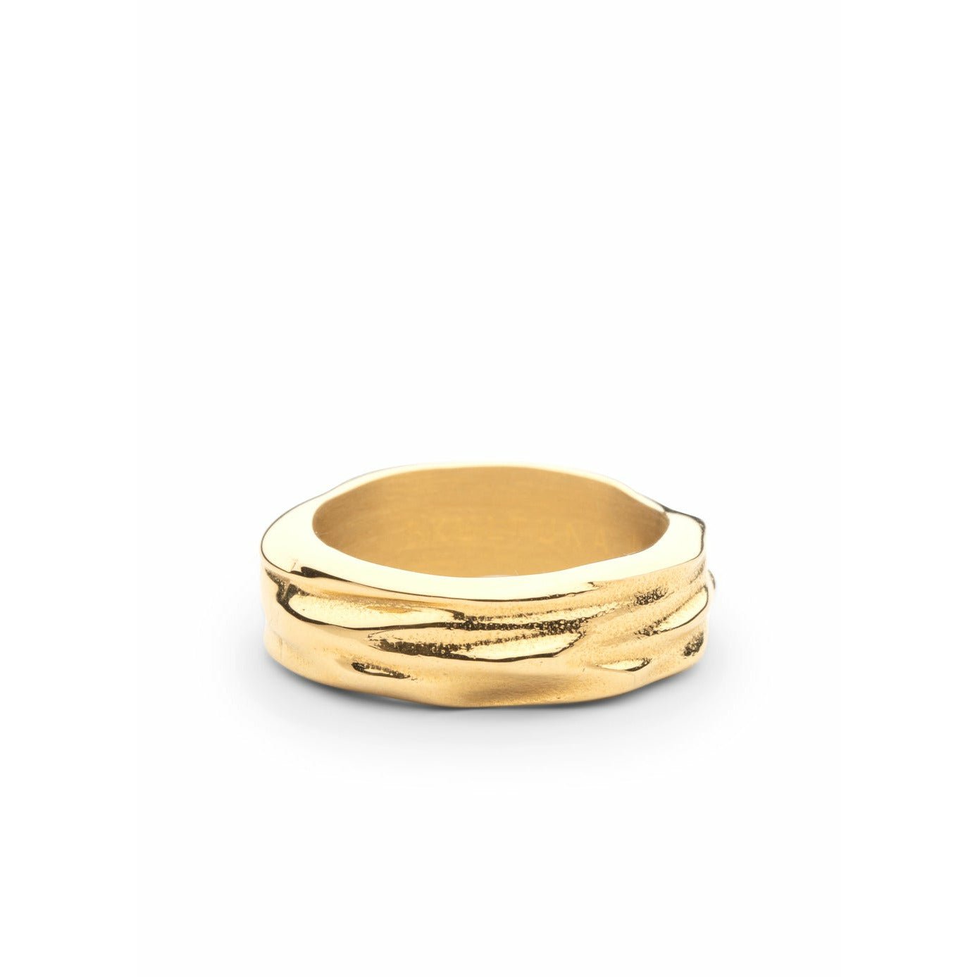 Skultuna Ogenomskinliga föremål tjock ring liten matta guld, Ø1,6 cm