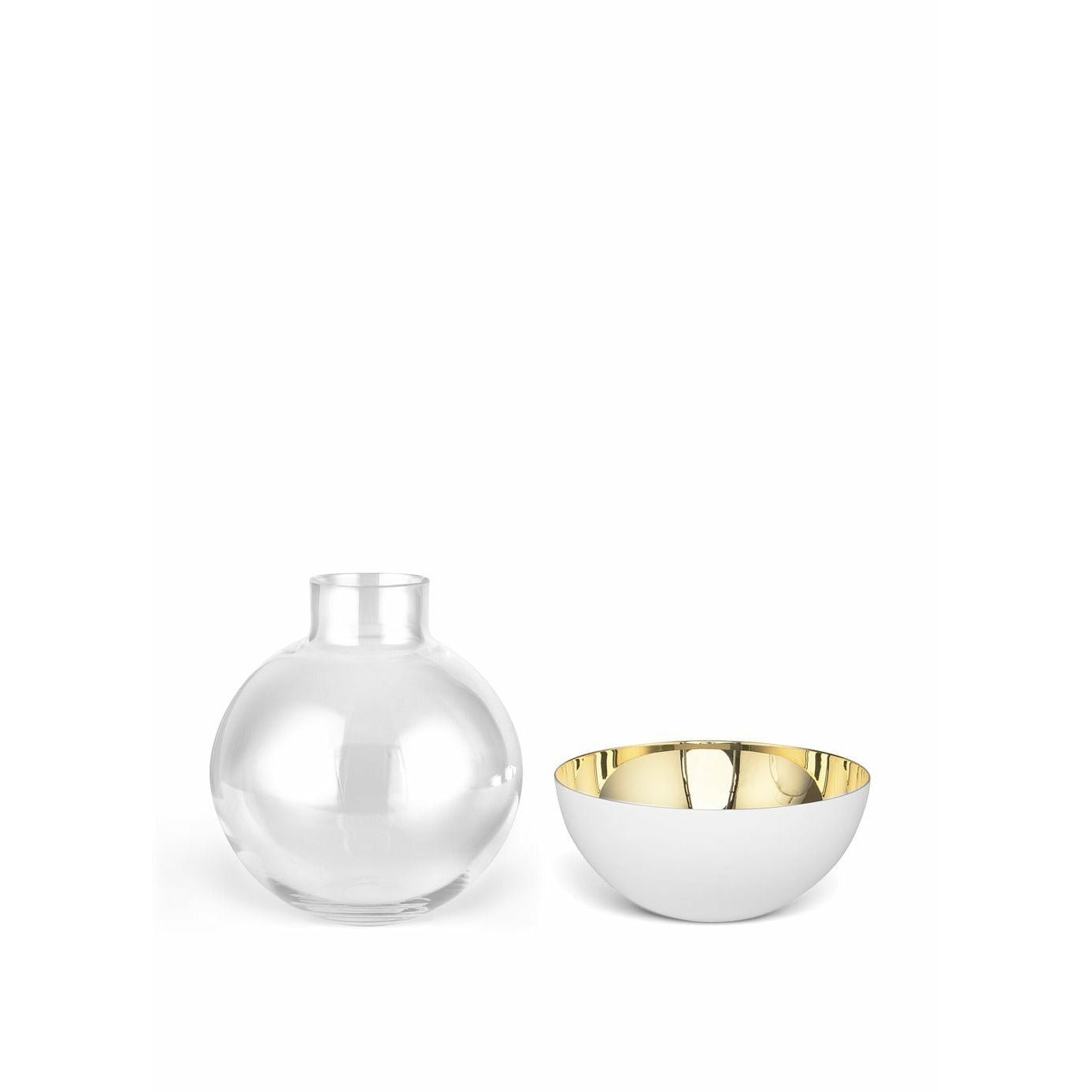 Skultuna Pomme Vase & Candlestick liten, vit
