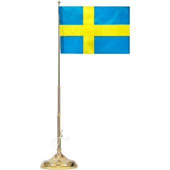 Skultuna Klassisk bordsflagga H 40 cm Sverige
