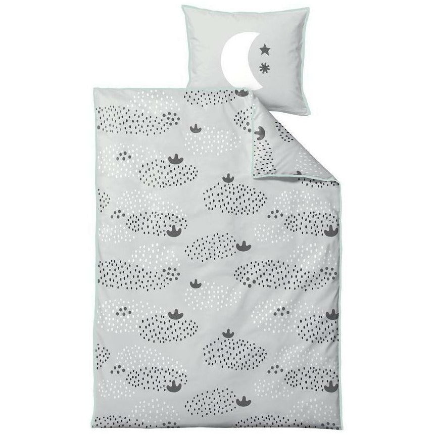 Södahl Raundrops sängkläder 140x100 cm, svartvitt