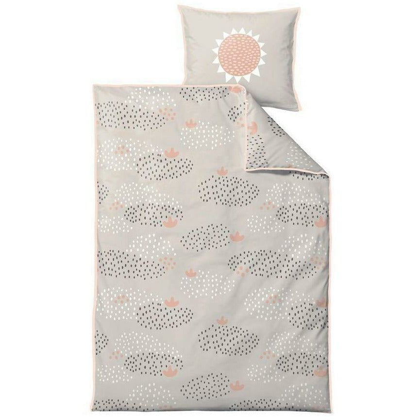 Södahl Raundrops sängkläder 140x100/40x45 cm, pastell