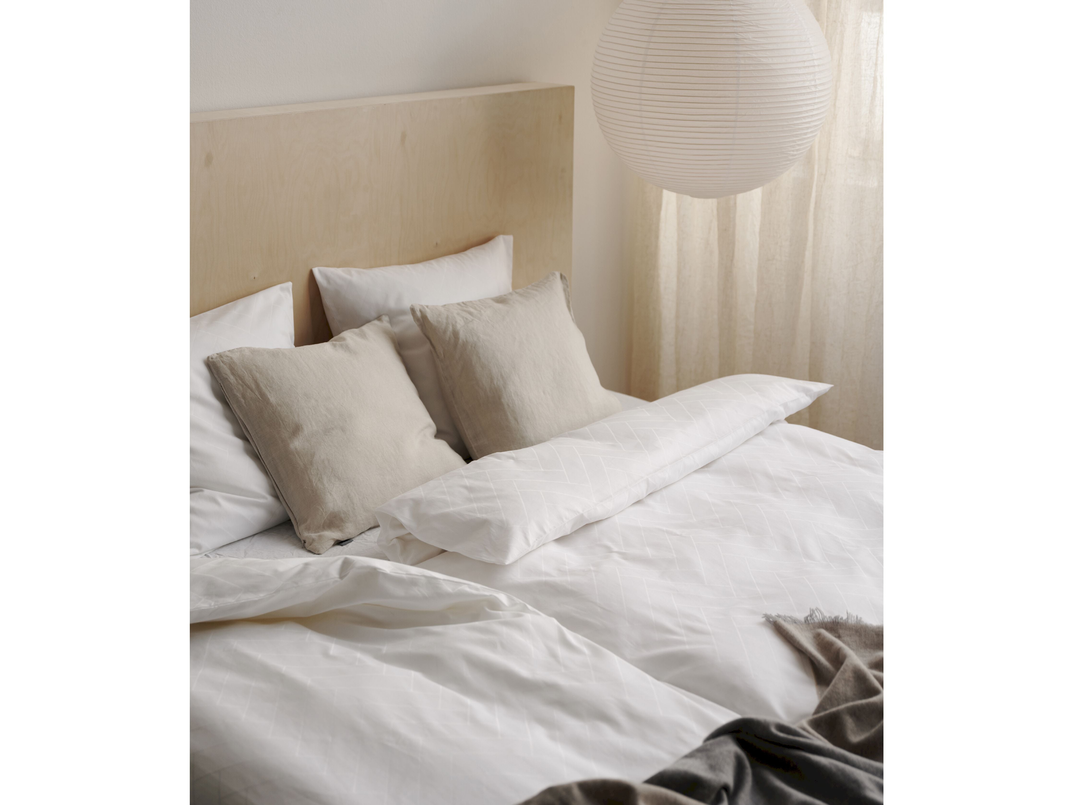 Södahl Kakel sängkläder 140x220 cm, vit