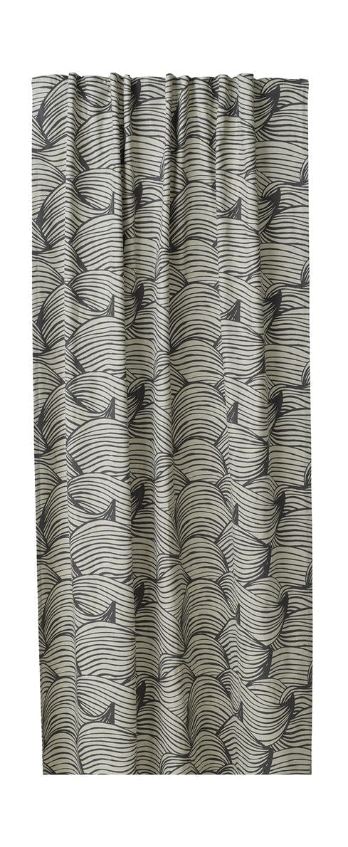Spira våg gardiner med multi -tap, grå