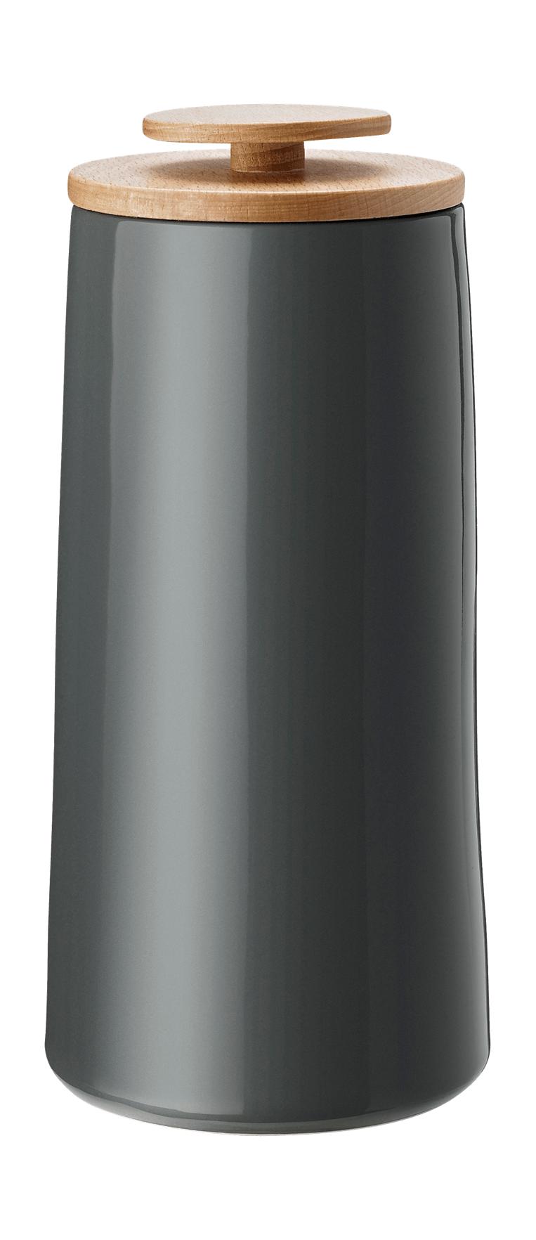 Stelton Emma Coffee Box/förvaringsburk 1,2 L, mörkgrå