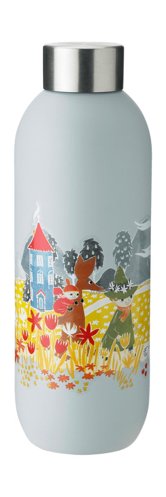 Stelton Keep Cool Drikkeflaske 0,75 L, Moomin Soft Sky