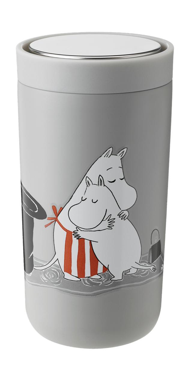 Stelton För att klicka på Thermo Cup 0,2 L, Moomin Soft Light Grey