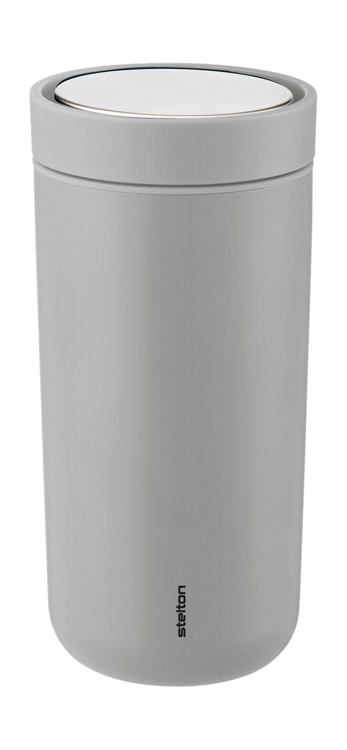 Stelton För att klicka på Thermo Cup 0,4 L, Soft Light Grey