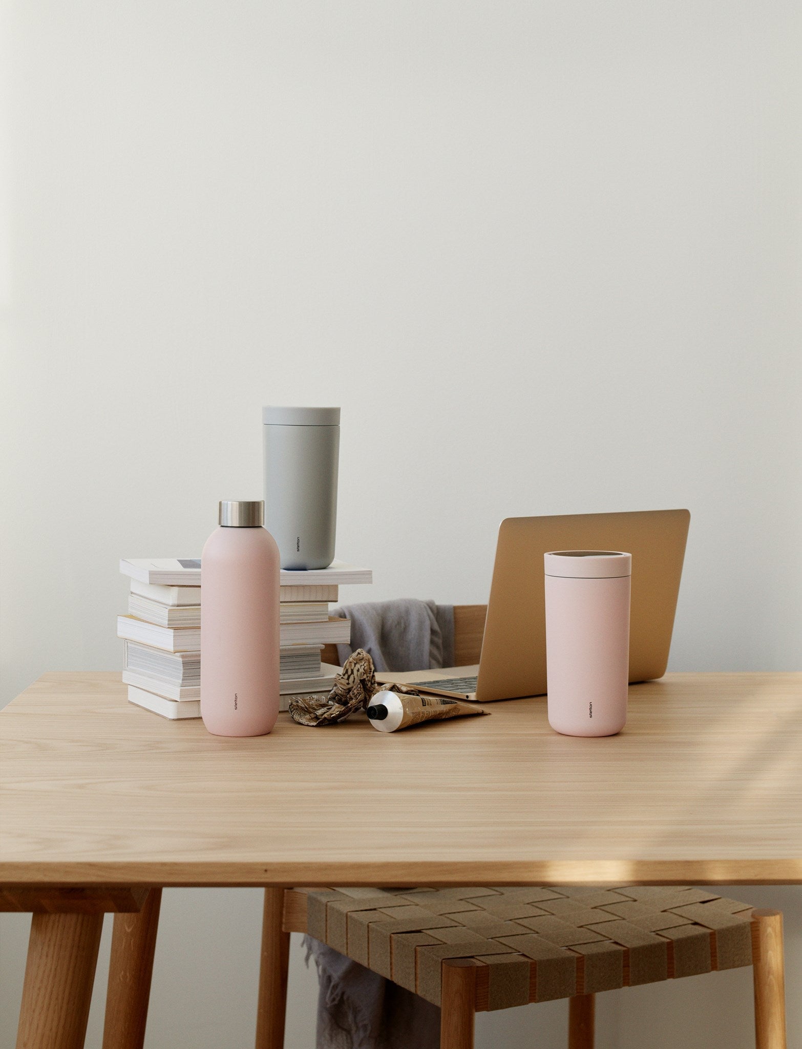 Stelton To Go Click To Go Kop 0,2 L, Soft Lysegrå