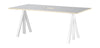String Furniture Works Højdejusterbart Skrivebord 90x180 Cm, Lysegrå Linoleum