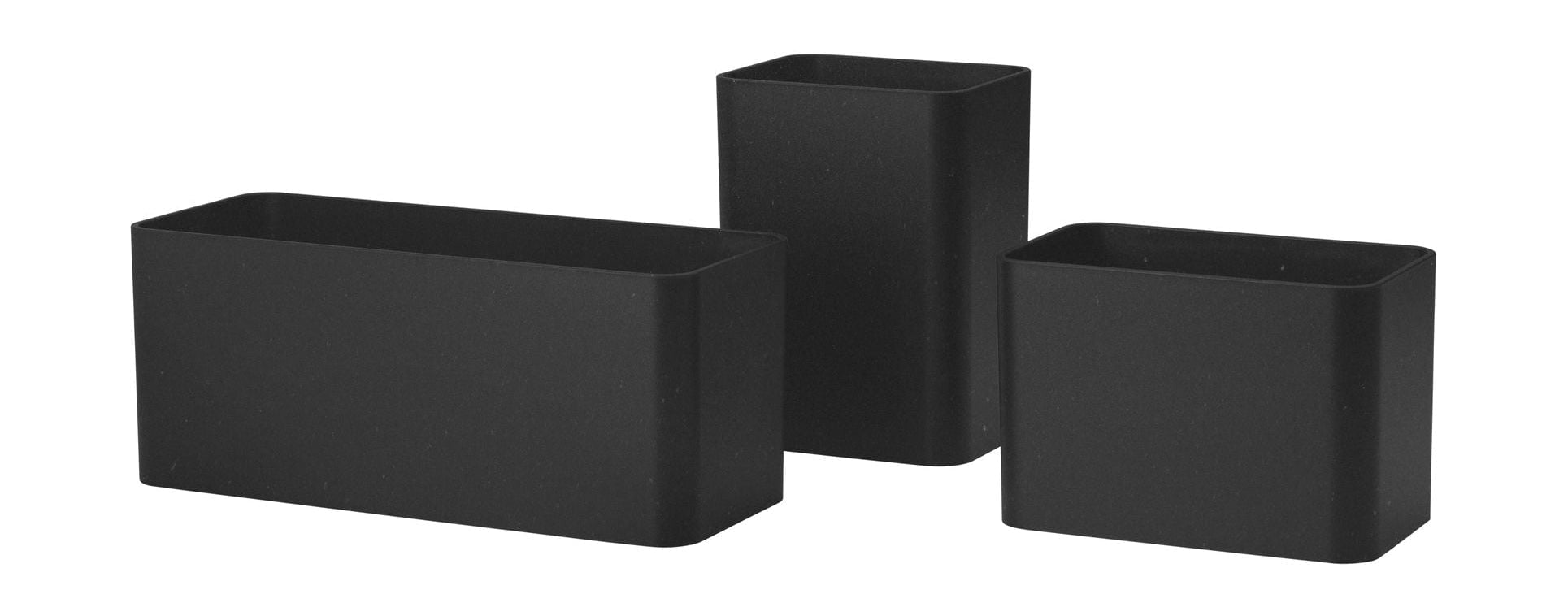 String Furniture Strängsystemarrangörer set med 3, svart