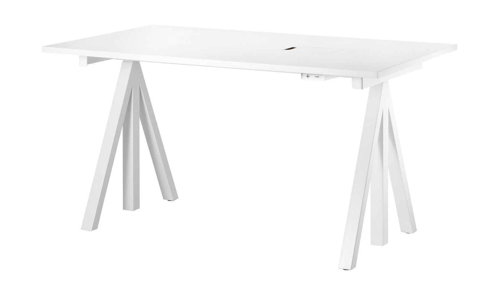 String Furniture Fungerar skrivbord 78x140 cm, vit laminat